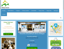 Tablet Screenshot of cliniqueamivet.com